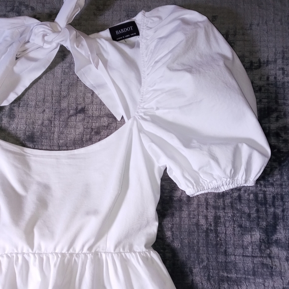 Bardot white tiered midi dress 6 - Picture 8 of 15